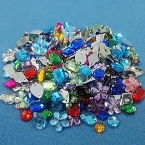 100120 Mixed Shape Acrylic Rhinestones for DIY Clothing Accessories