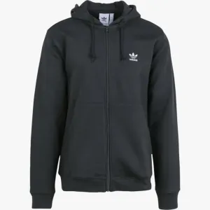 adidas Mens 3 Stripe  Zip Up Hoody Black