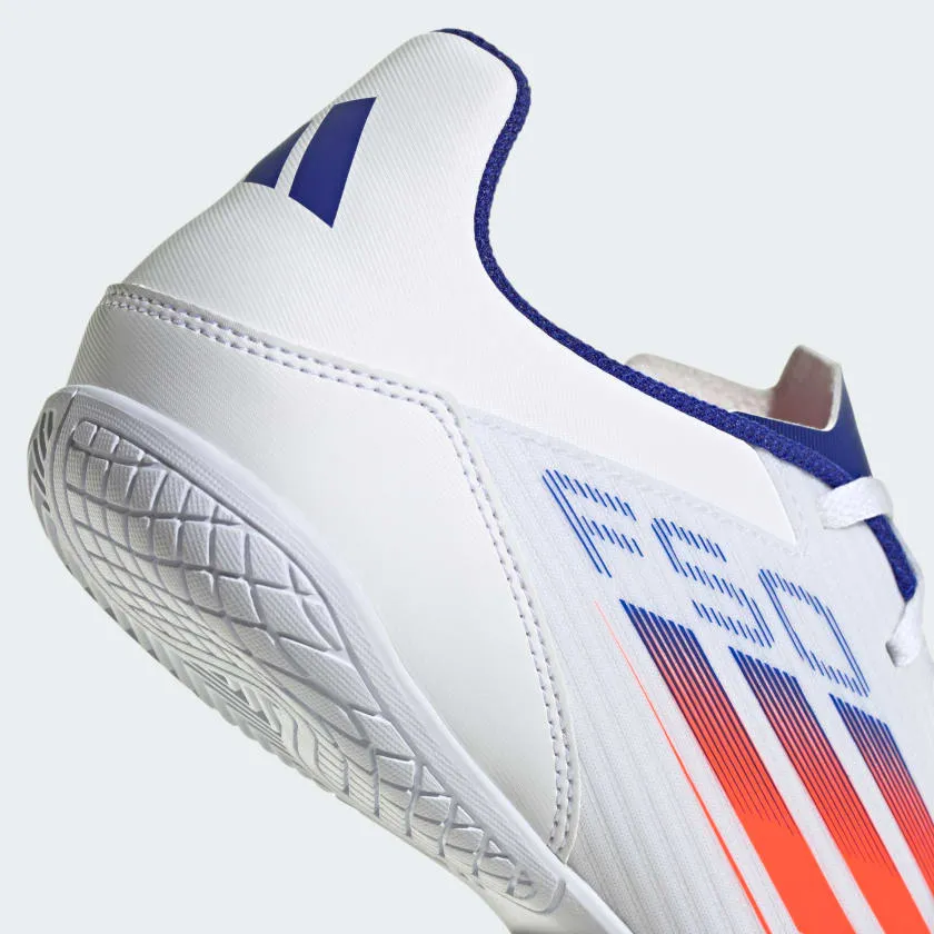 ADIDAS MEN'S F50 CLUB WHITE/BLUE FOOTBALL SHOES