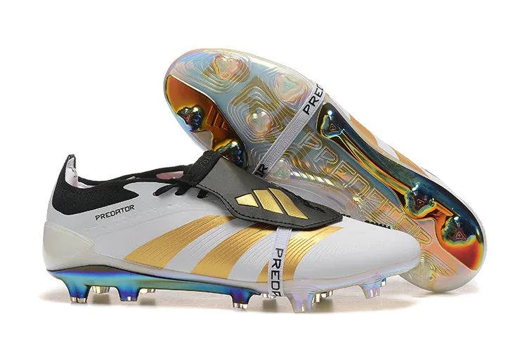 Adidas Predator Accuracy  Shoes - White | Black | Gold - FREE SHIPPING WORLDWIDE