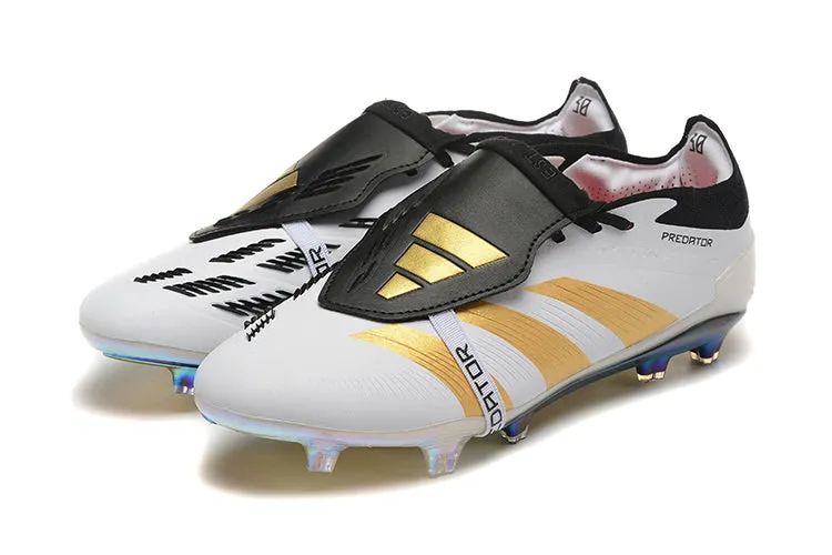 Adidas Predator Accuracy  Shoes - White | Black | Gold - FREE SHIPPING WORLDWIDE