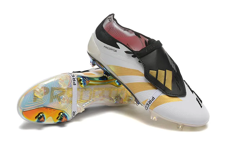 Adidas Predator Accuracy  Shoes - White | Black | Gold - FREE SHIPPING WORLDWIDE