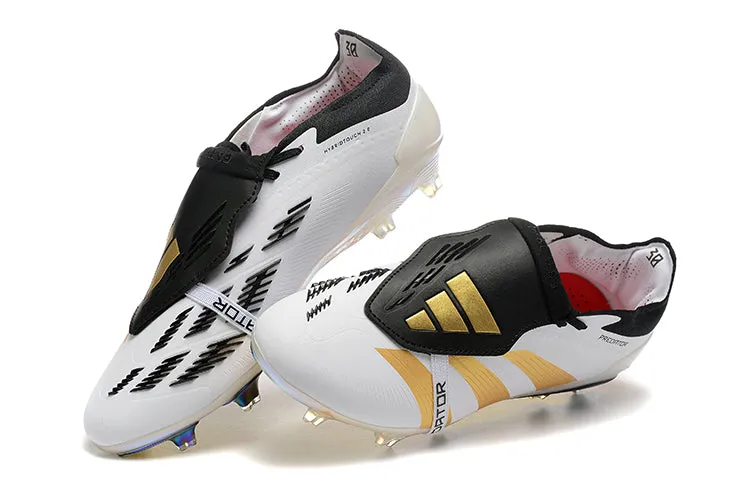 Adidas Predator Accuracy  Shoes - White | Black | Gold - FREE SHIPPING WORLDWIDE