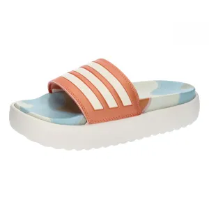 Adidas Women Synthetic ADILETTE PLATFORM Swim Slide, FTWWHT/FTWWHT/SEMCOR,UK-6