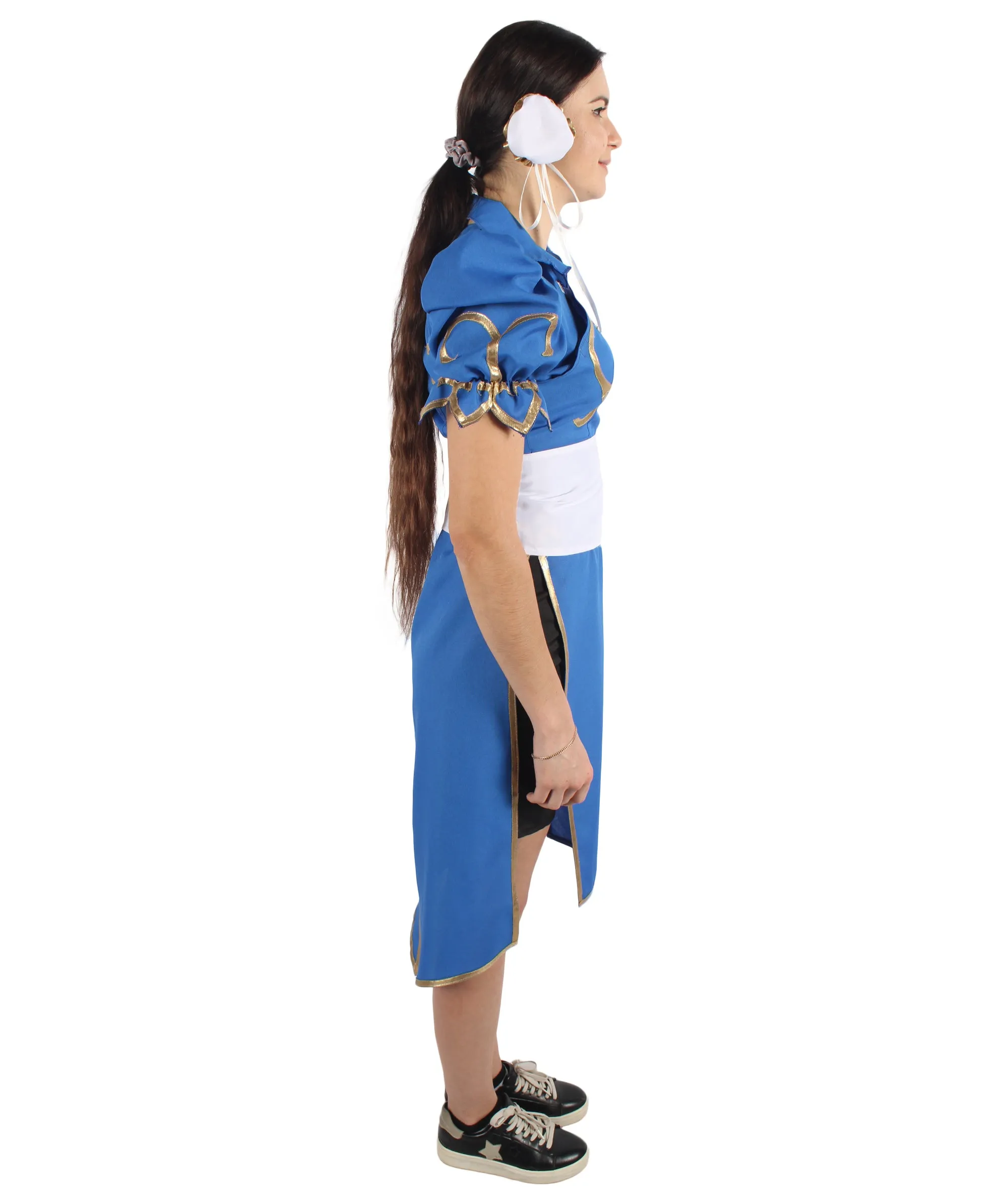 Adult Women's Gaming Fighter Costume I Perfect for Halloween and Cosplay I Flame-retardant Synthetic Fabric