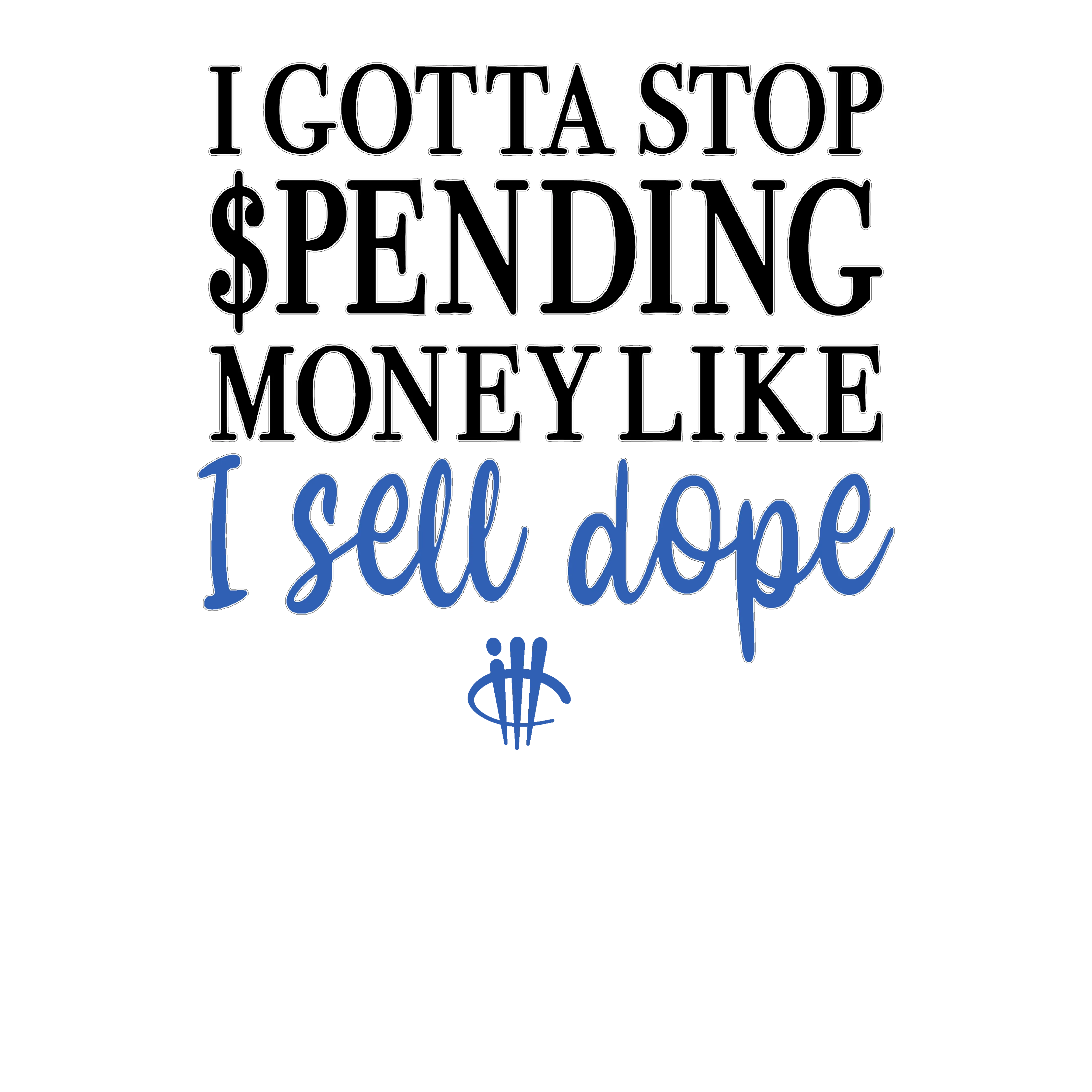 Air Jordan 1 Low OG Game Royal White T-Shirt (Gotta Stop Spending Money)| illcurrency