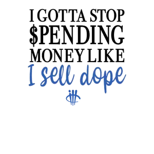 Air Jordan 1 Low OG Game Royal White T-Shirt (Gotta Stop Spending Money)| illcurrency