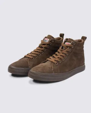 All Suede High Top Sneakers - Dark Olive