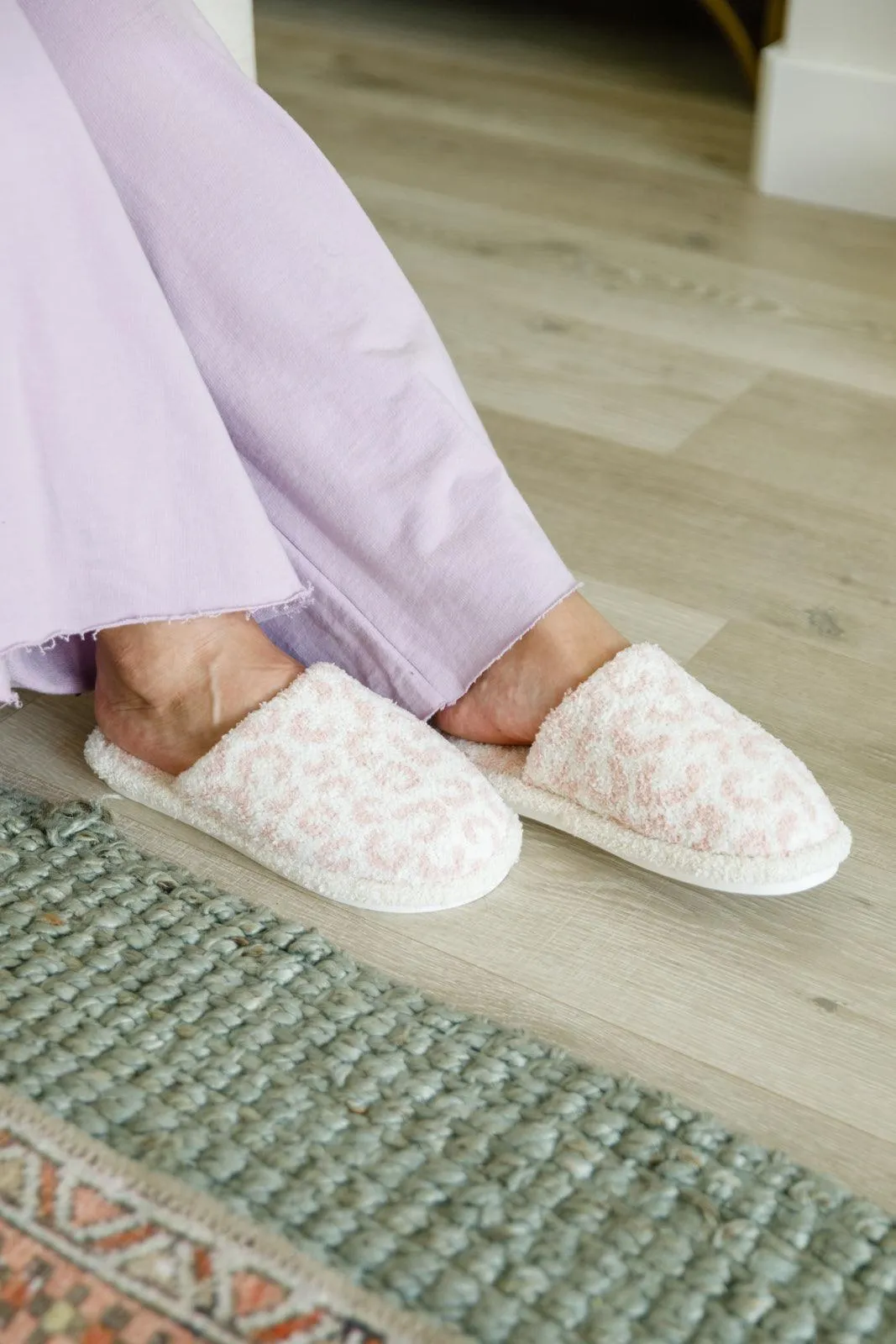 Animal Print Slippers | Pink