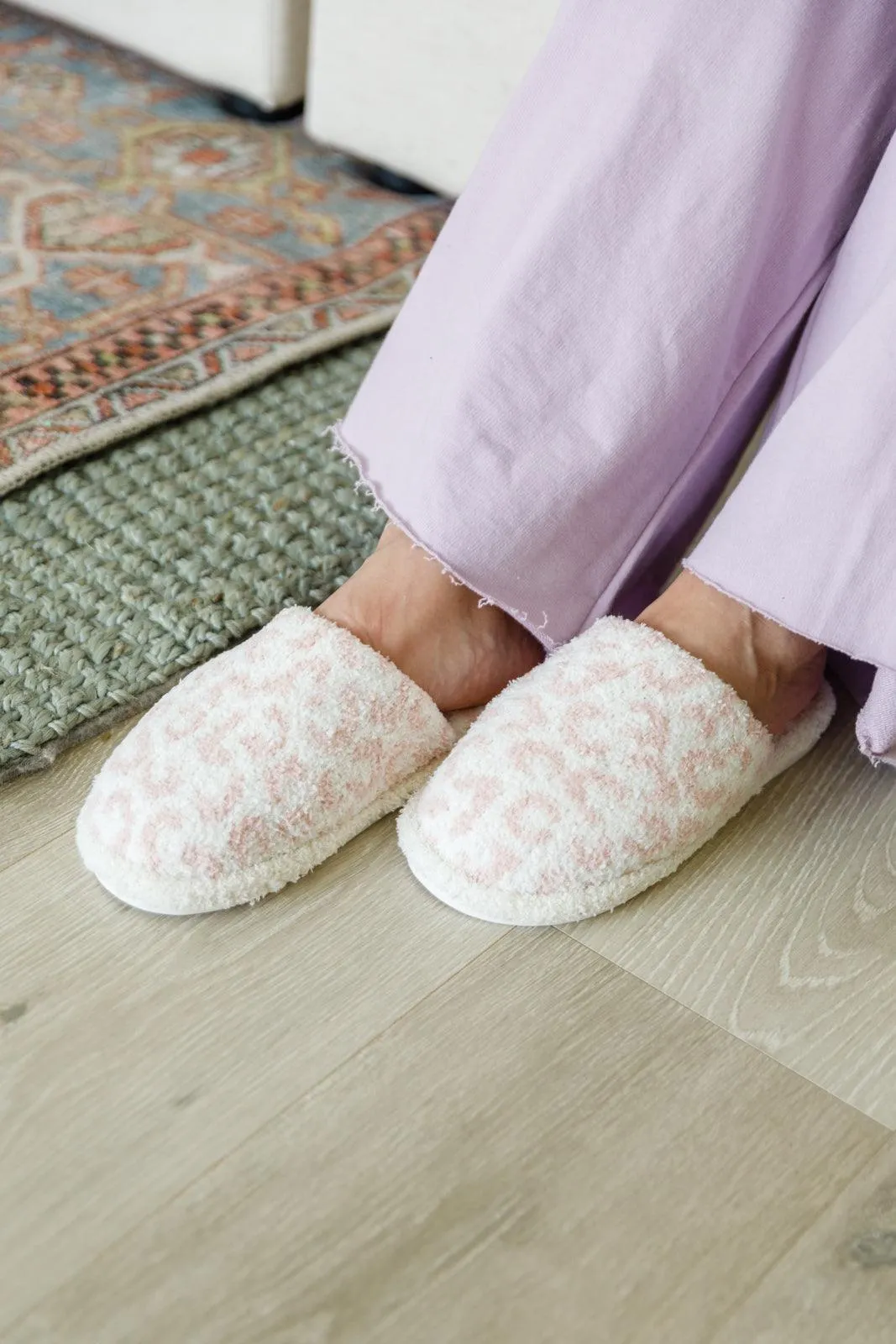 Animal Print Slippers | Pink