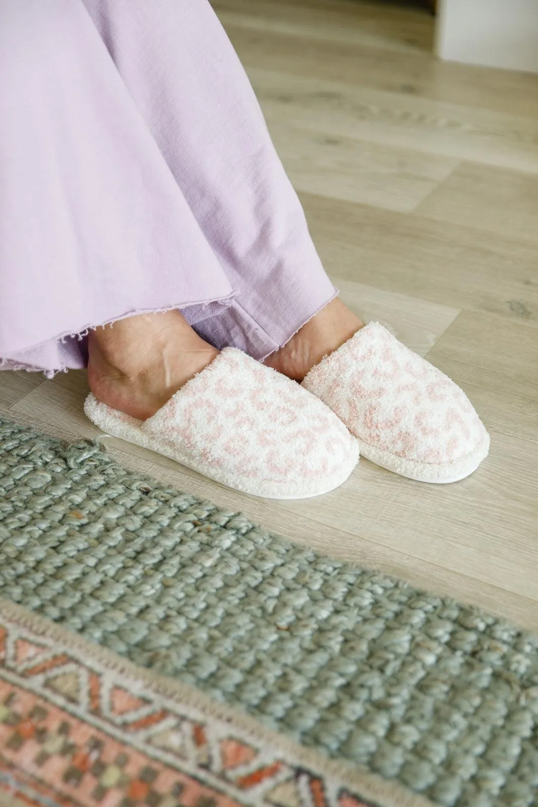 Animal Print Slippers | Pink