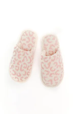 Animal Print Slippers | Pink