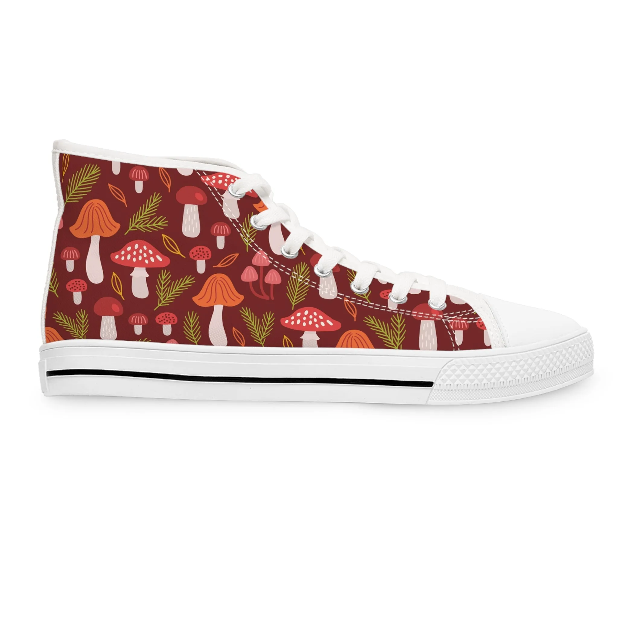 Autumn Mushrooms Women's High Top Sneakers