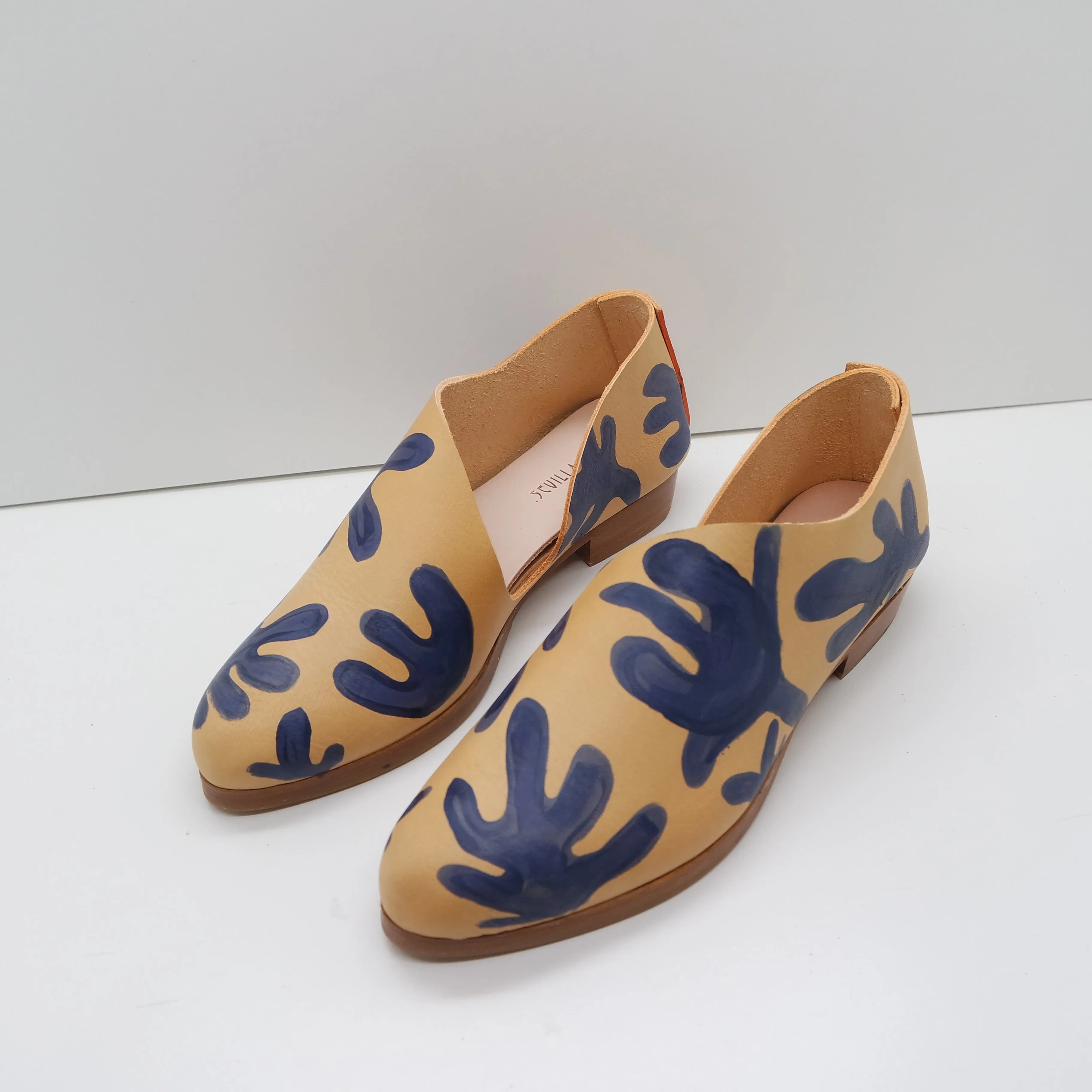 BBF24 SALE. SIZE 36. THE KIM. MATISSE GARDEN. BB AZURE. 2CM