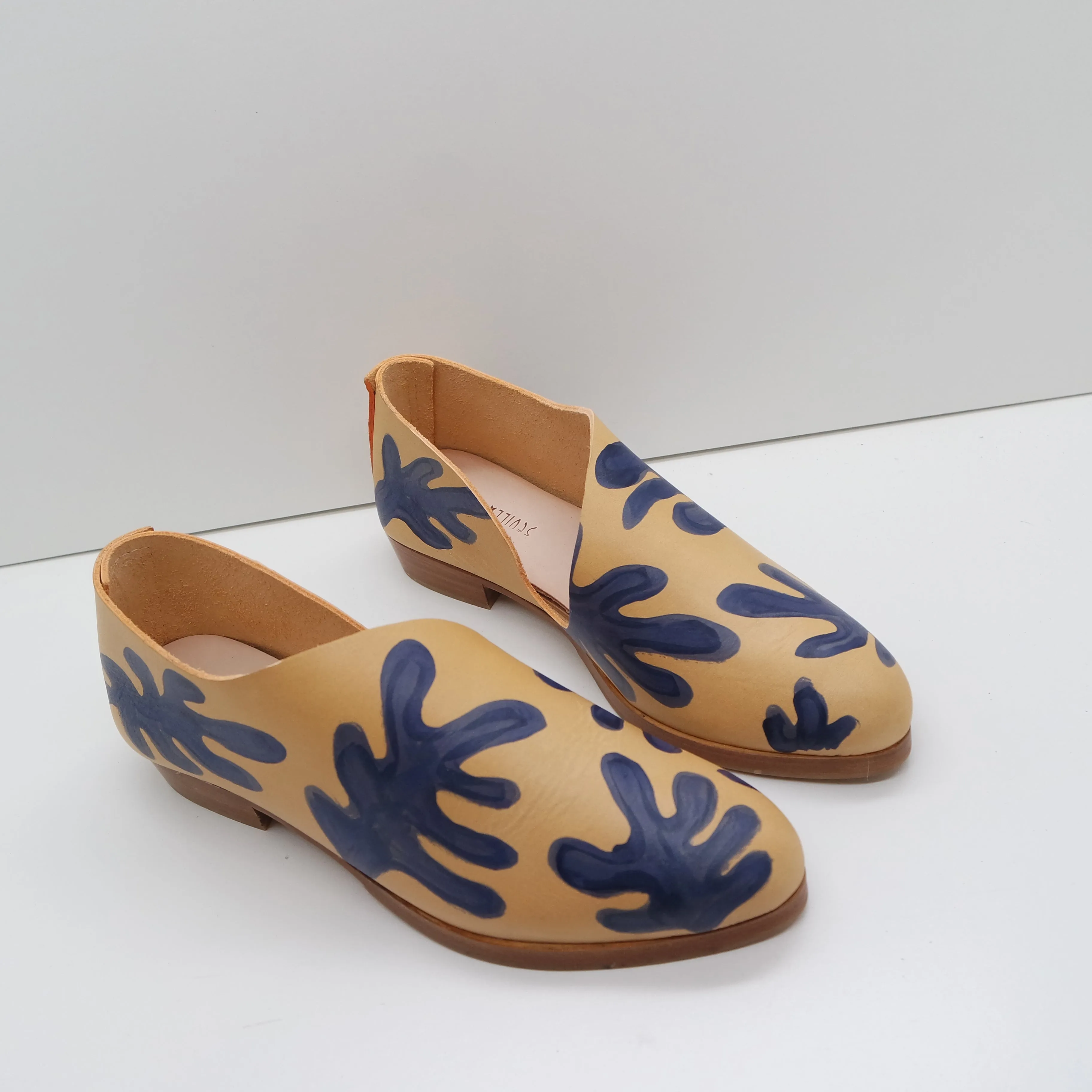 BBF24 SALE. SIZE 36. THE KIM. MATISSE GARDEN. BB AZURE. 2CM