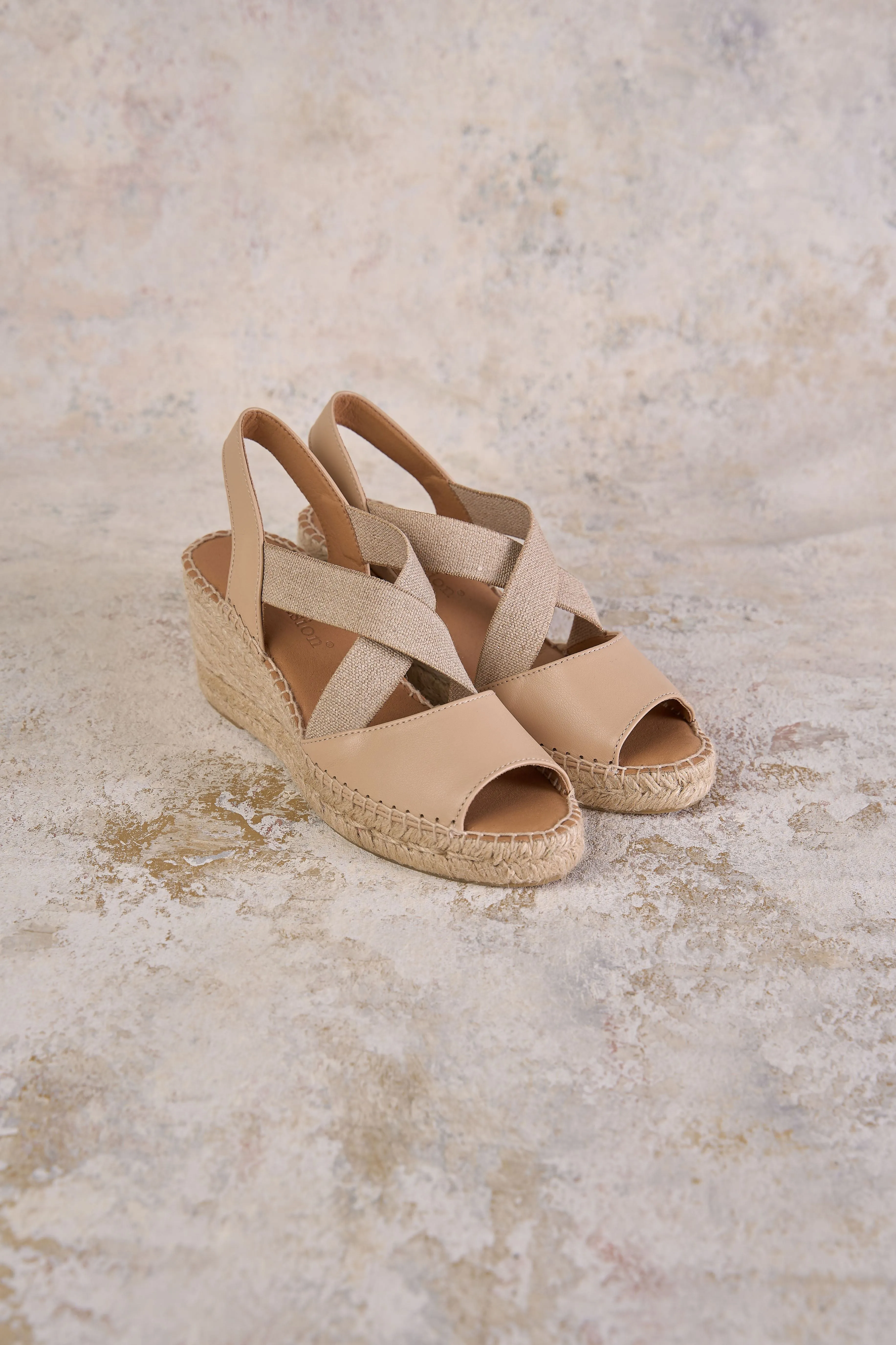 Belle Metallic Strap Espadrille