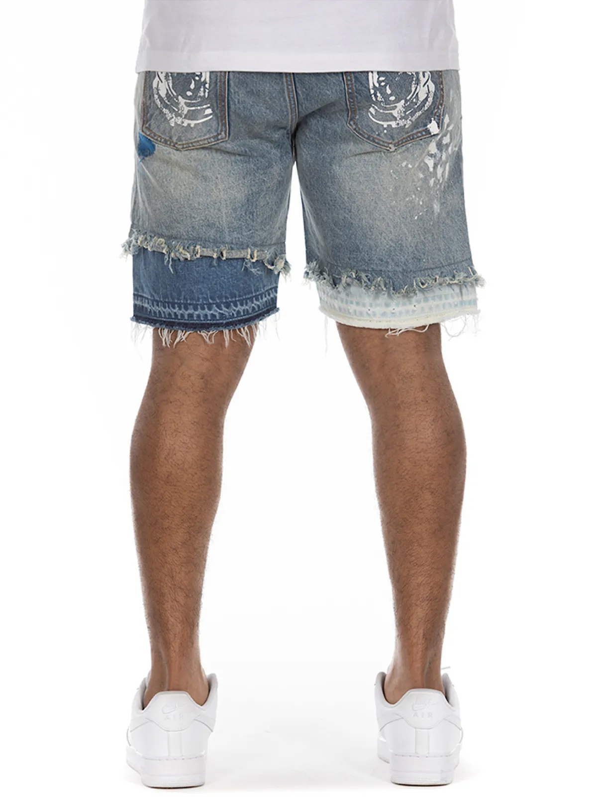 Billionaire Boys Club Shorts - BB Horizon Jean Shorts - Blue Glow - 841-4108