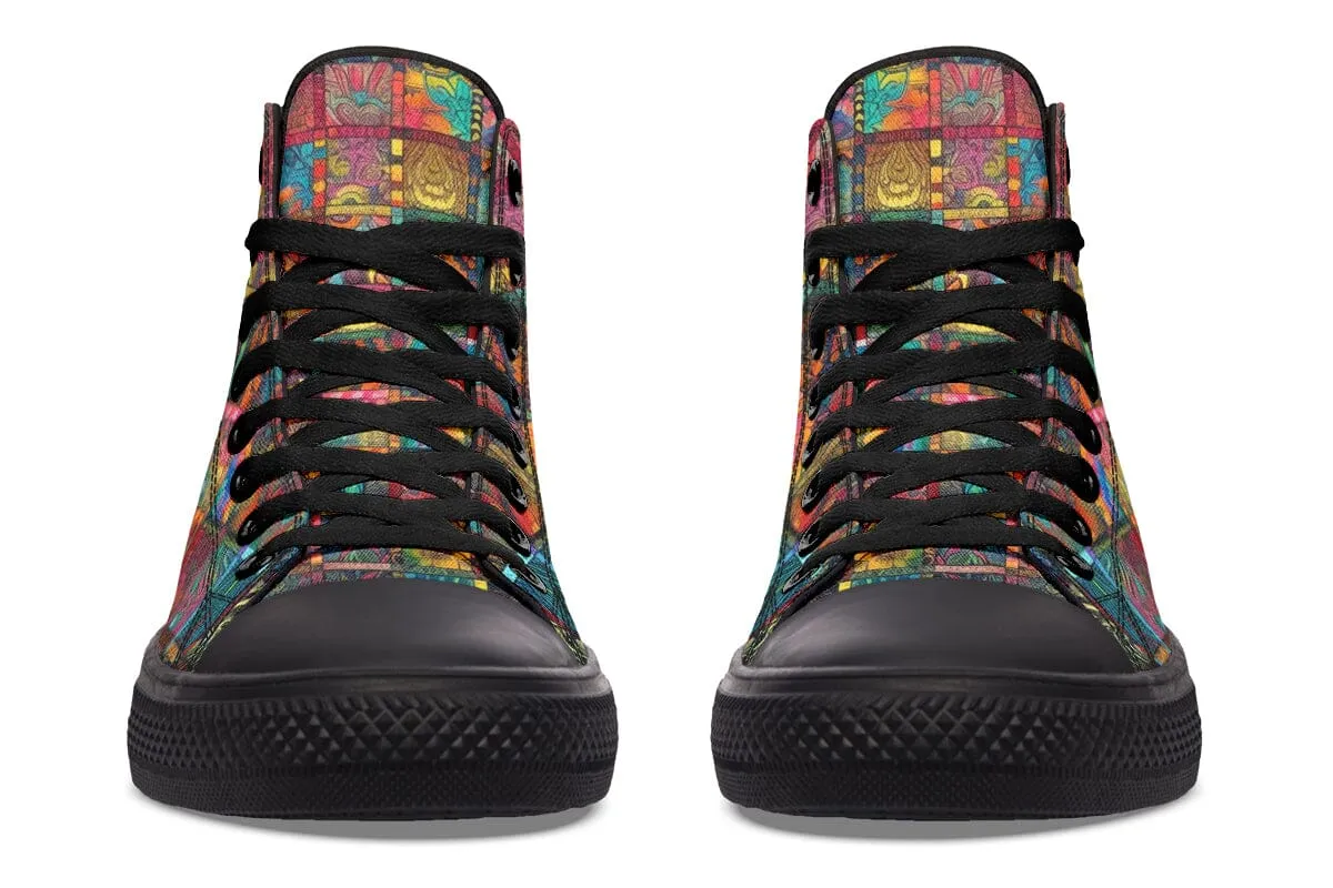 Blotter Quilt High Top Shoes