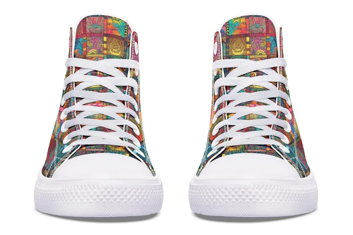 Blotter Quilt High Top Shoes