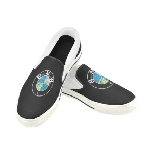 B.MONEY.W BLACK Unusual Slip-on Canvas Shoes