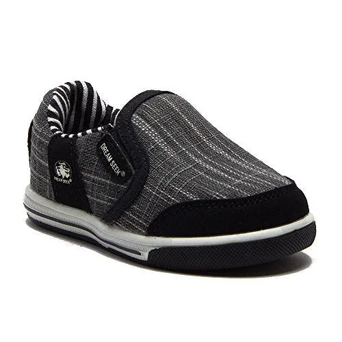 Boys 951-I Toddlers Slip On Canvas Sneakers Shoes