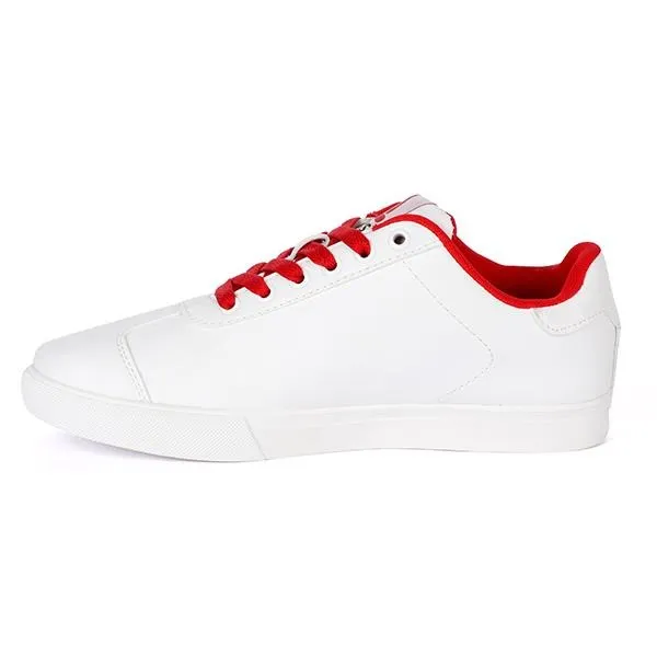 BOYS WHITE KEEXS LACE-UP SNEAKERS