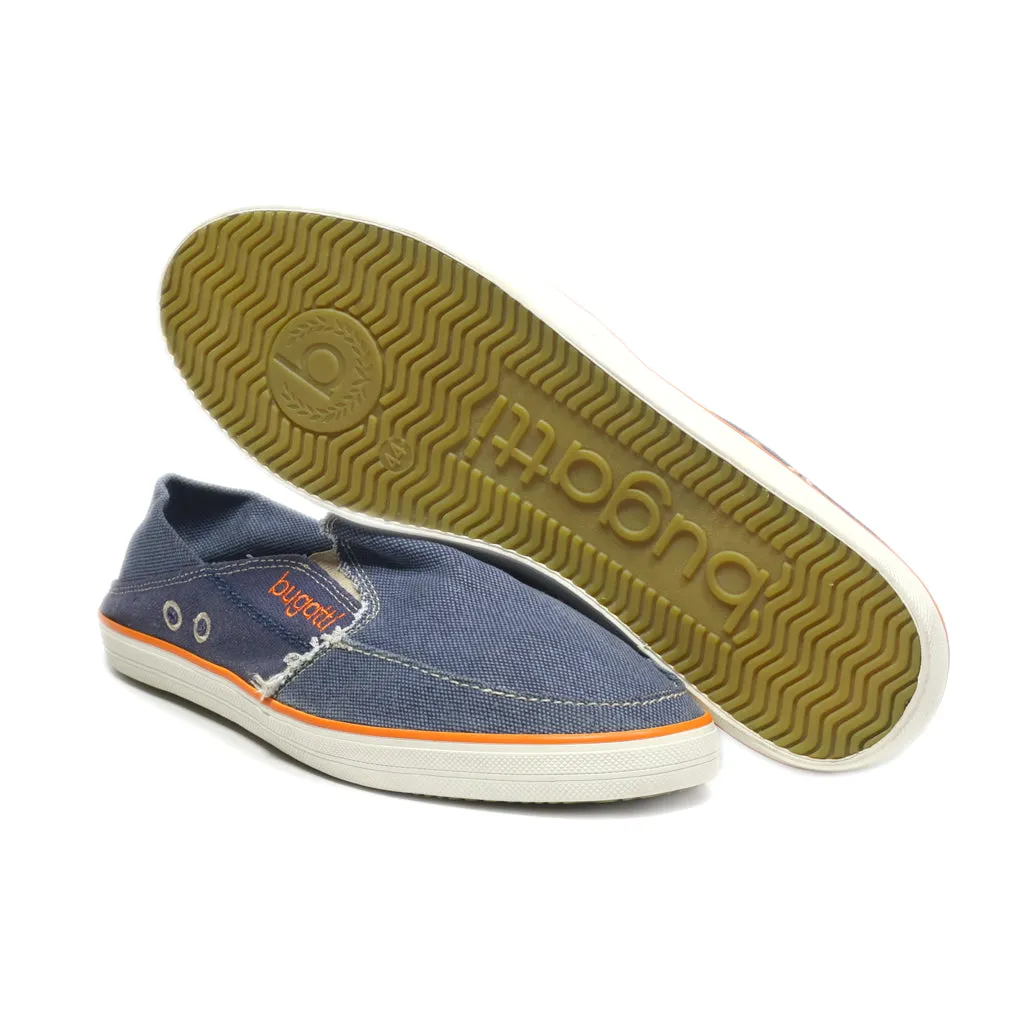 Bugatti Casual Slip Ons Canvas Blue Colour For Men