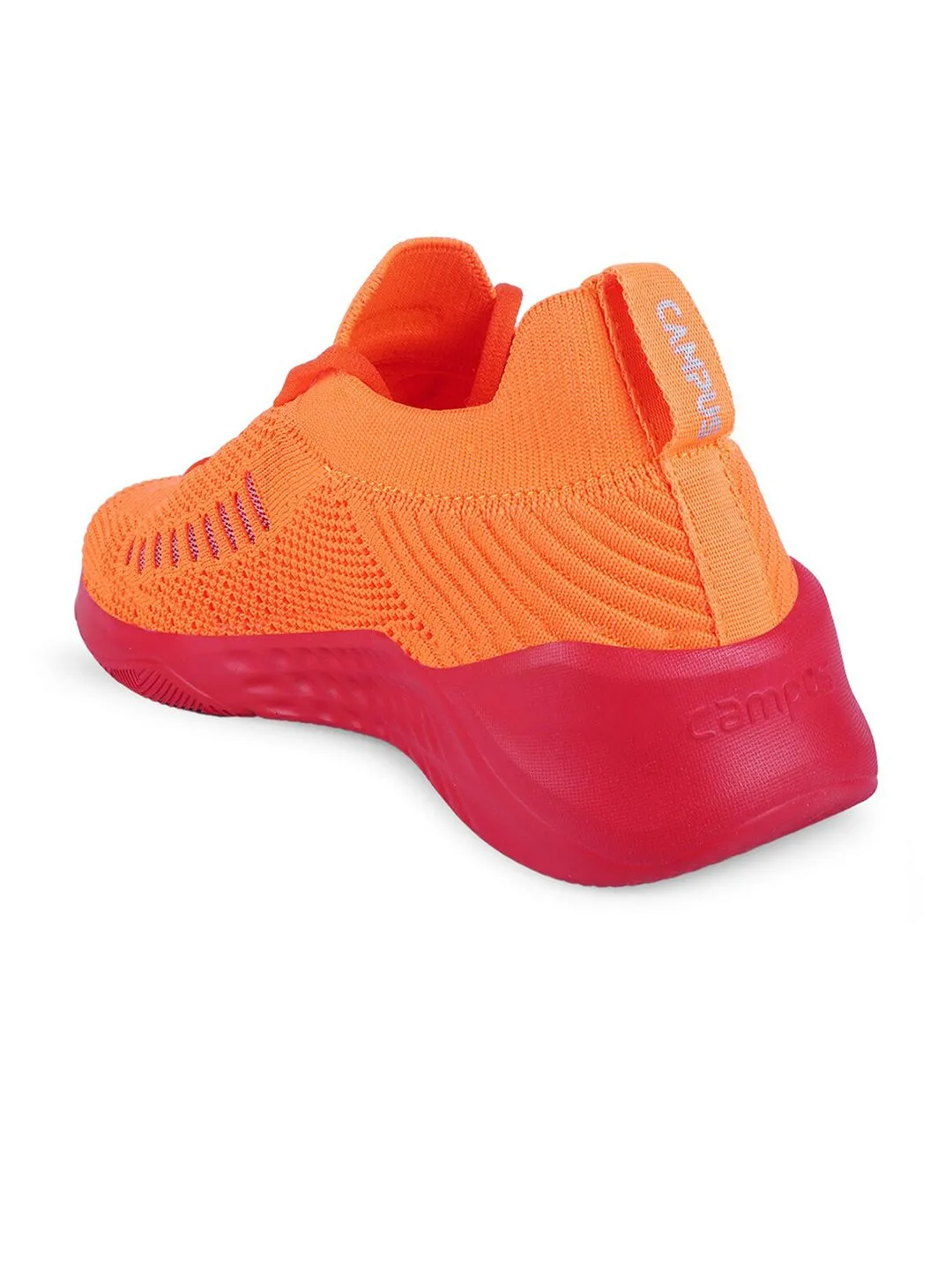 Campus Women Orange Mesh Running Shoes