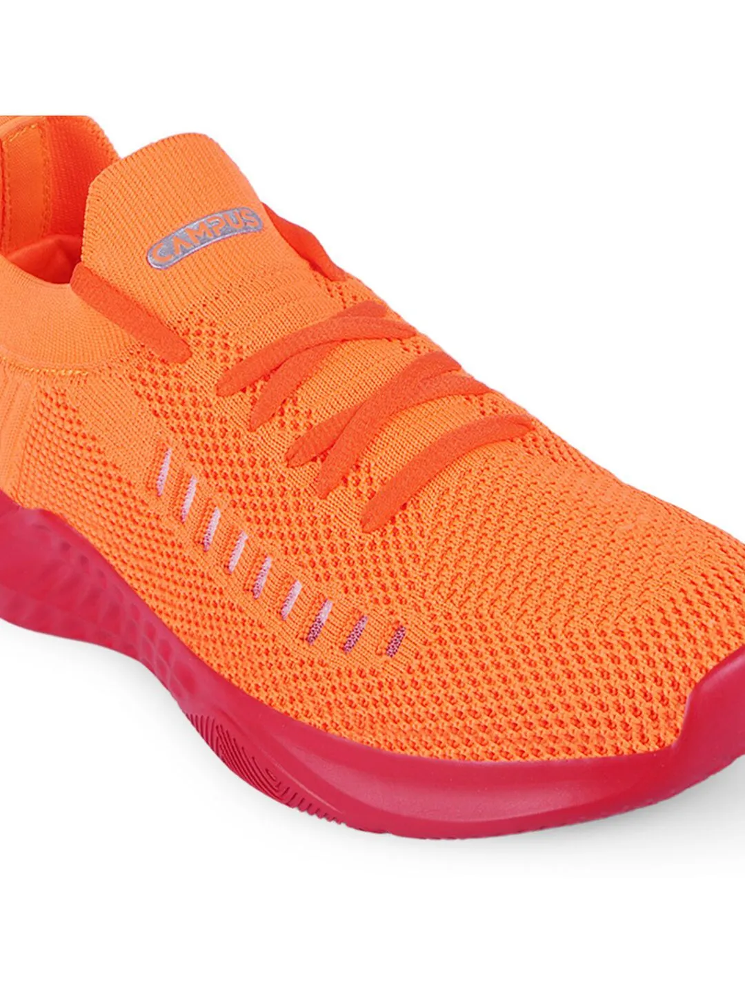 Campus Women Orange Mesh Running Shoes