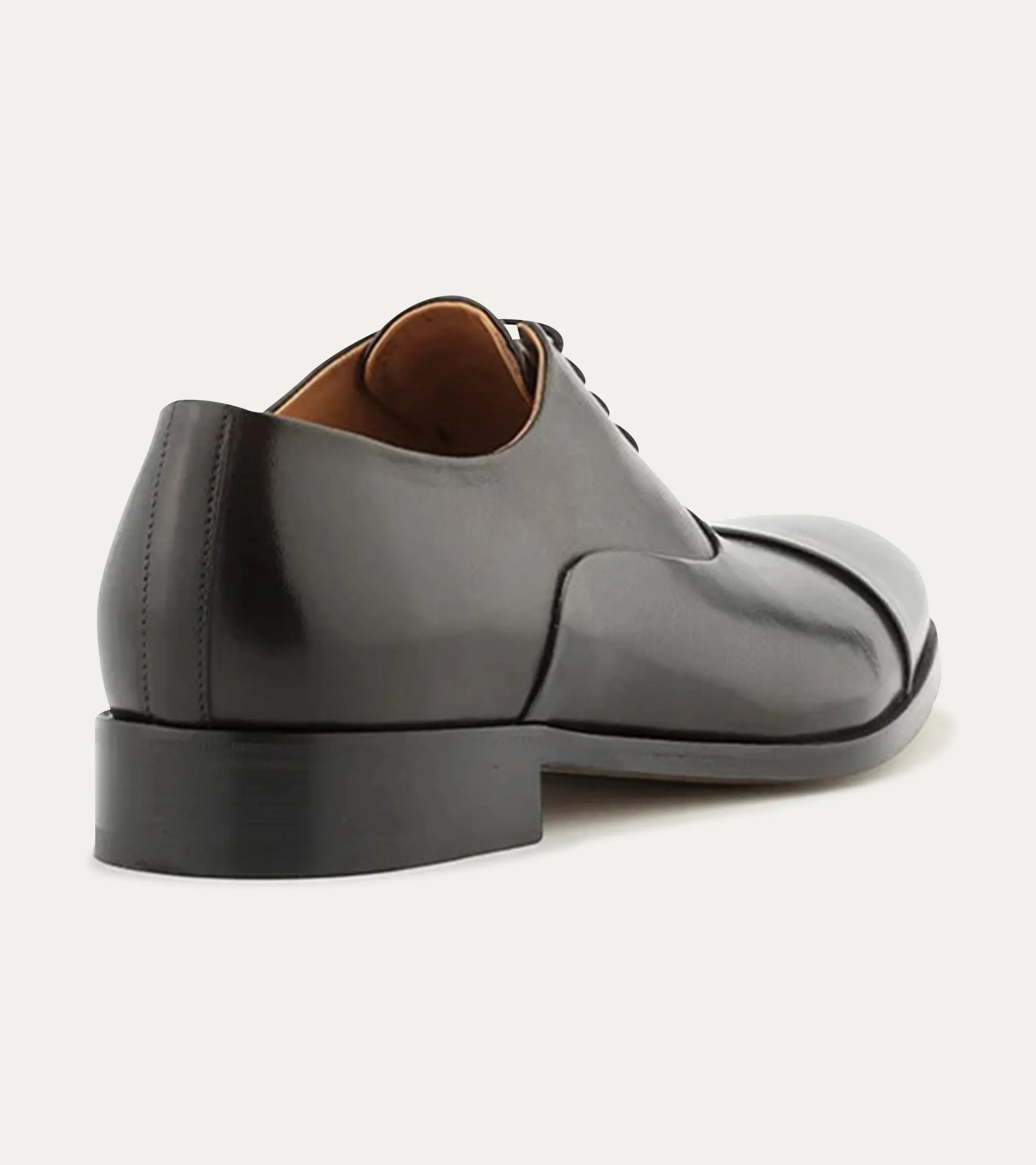 Cap Toe Oxford Black Antique