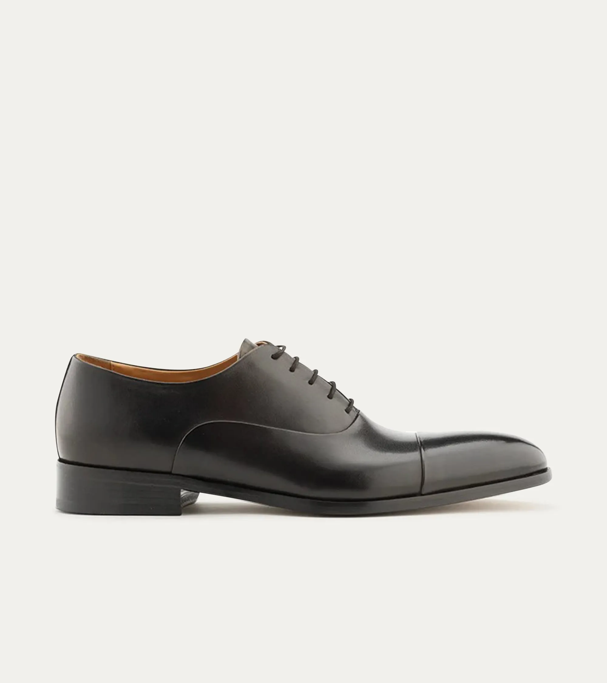 Cap Toe Oxford Black Antique