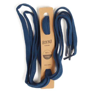 CCS Flat Lace Shoelaces - Navy - 54"