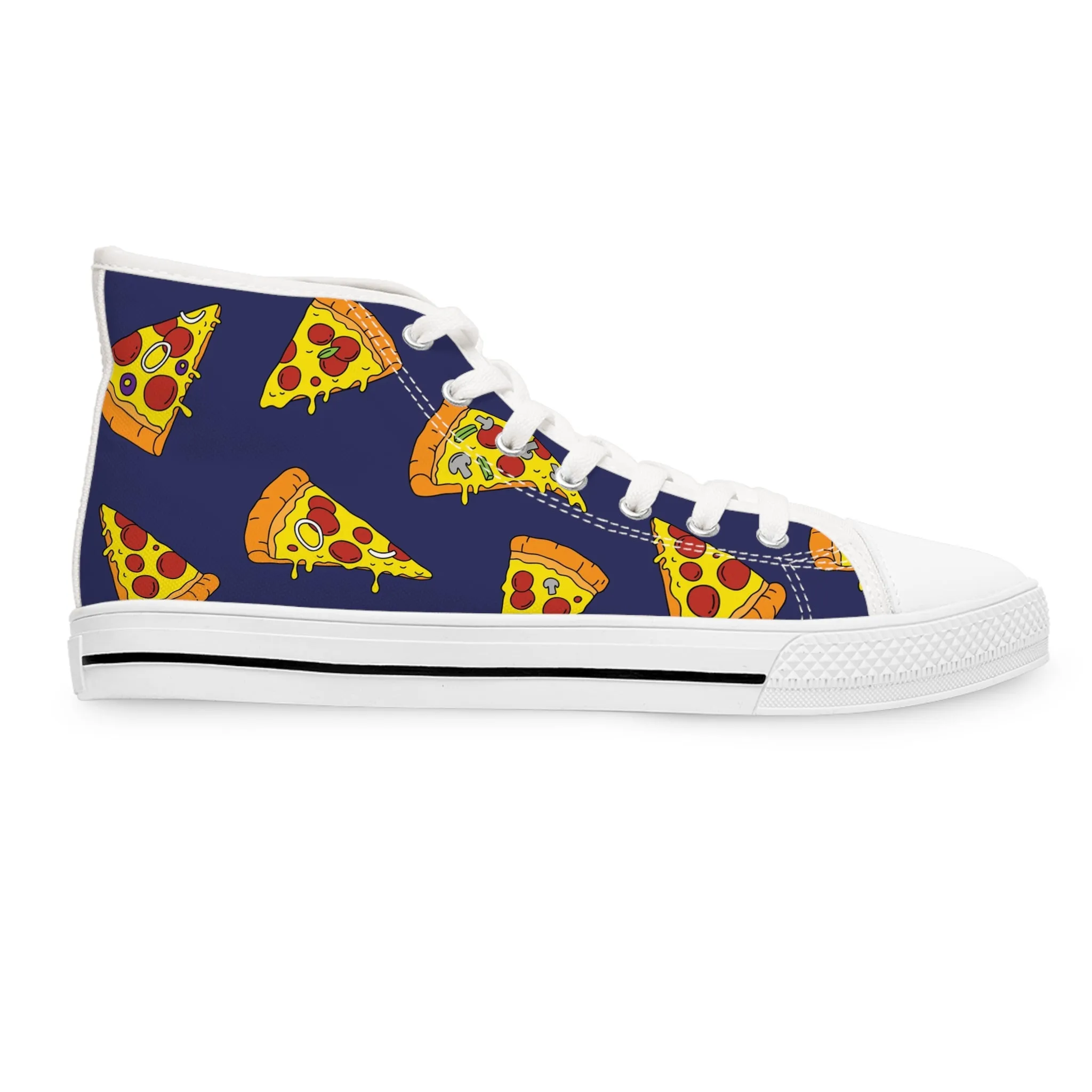 Cheese Pizza Women's High Top Sneakers