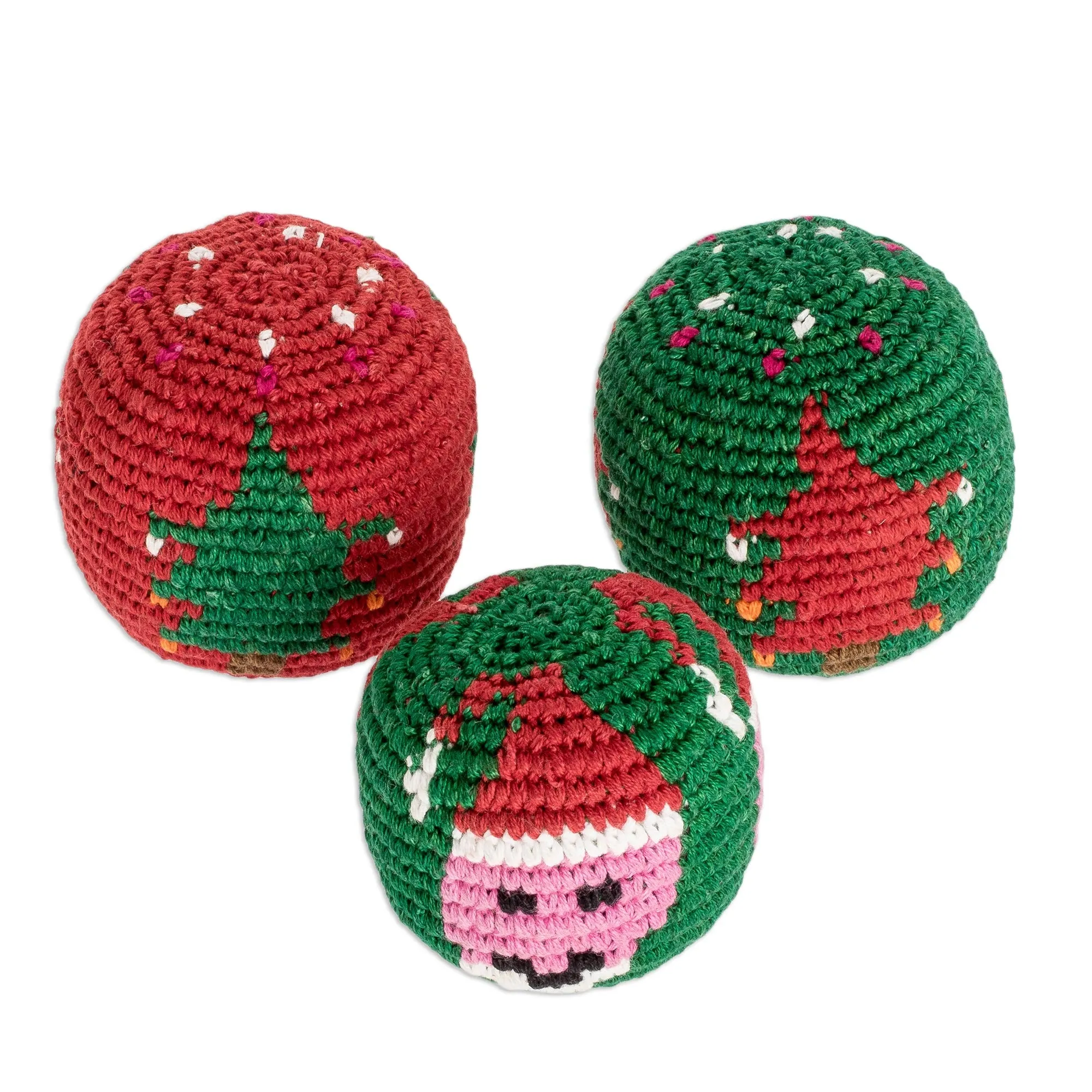 Christmas-Themed Hacky Sack - Christmas Kicks | NOVICA