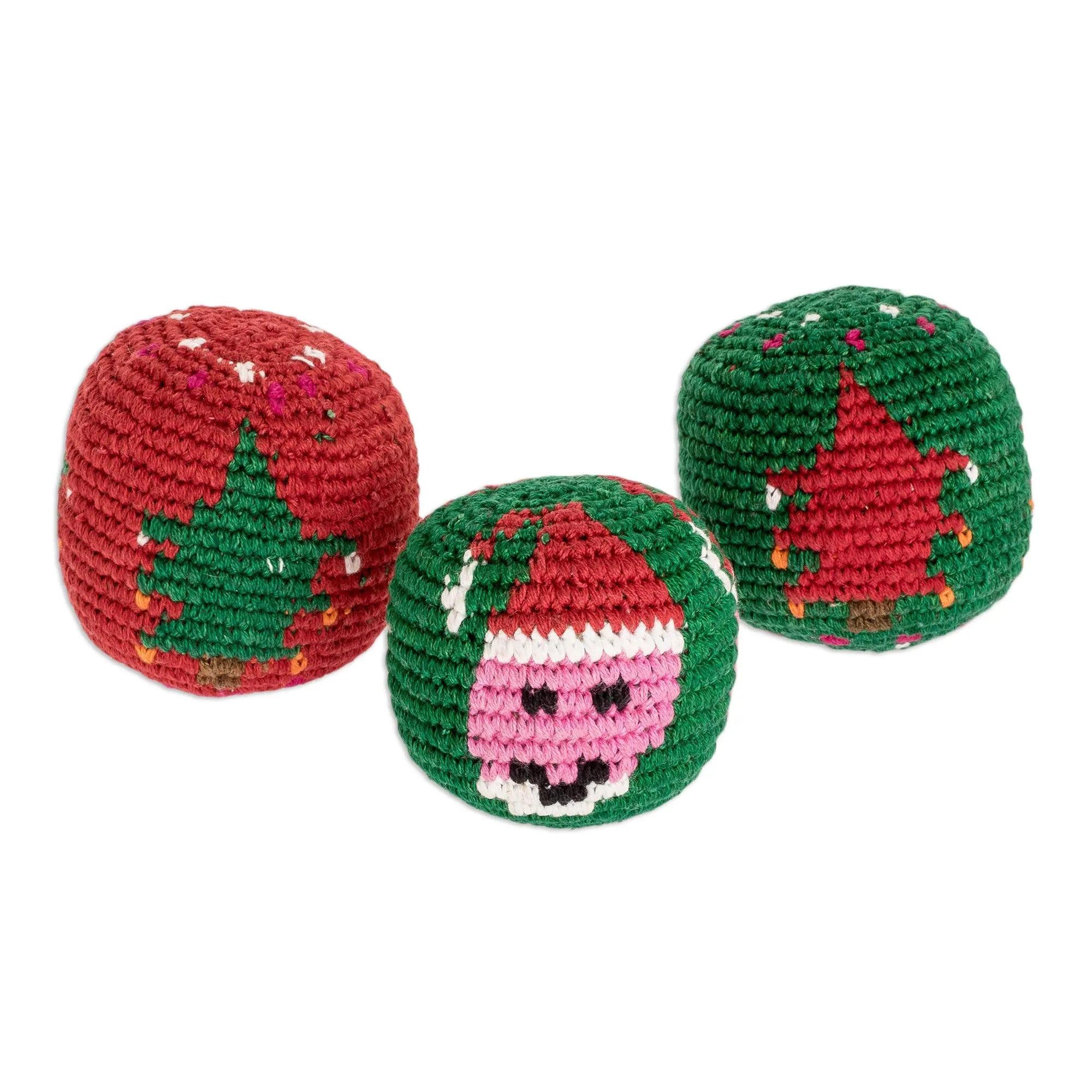 Christmas-Themed Hacky Sack - Christmas Kicks | NOVICA