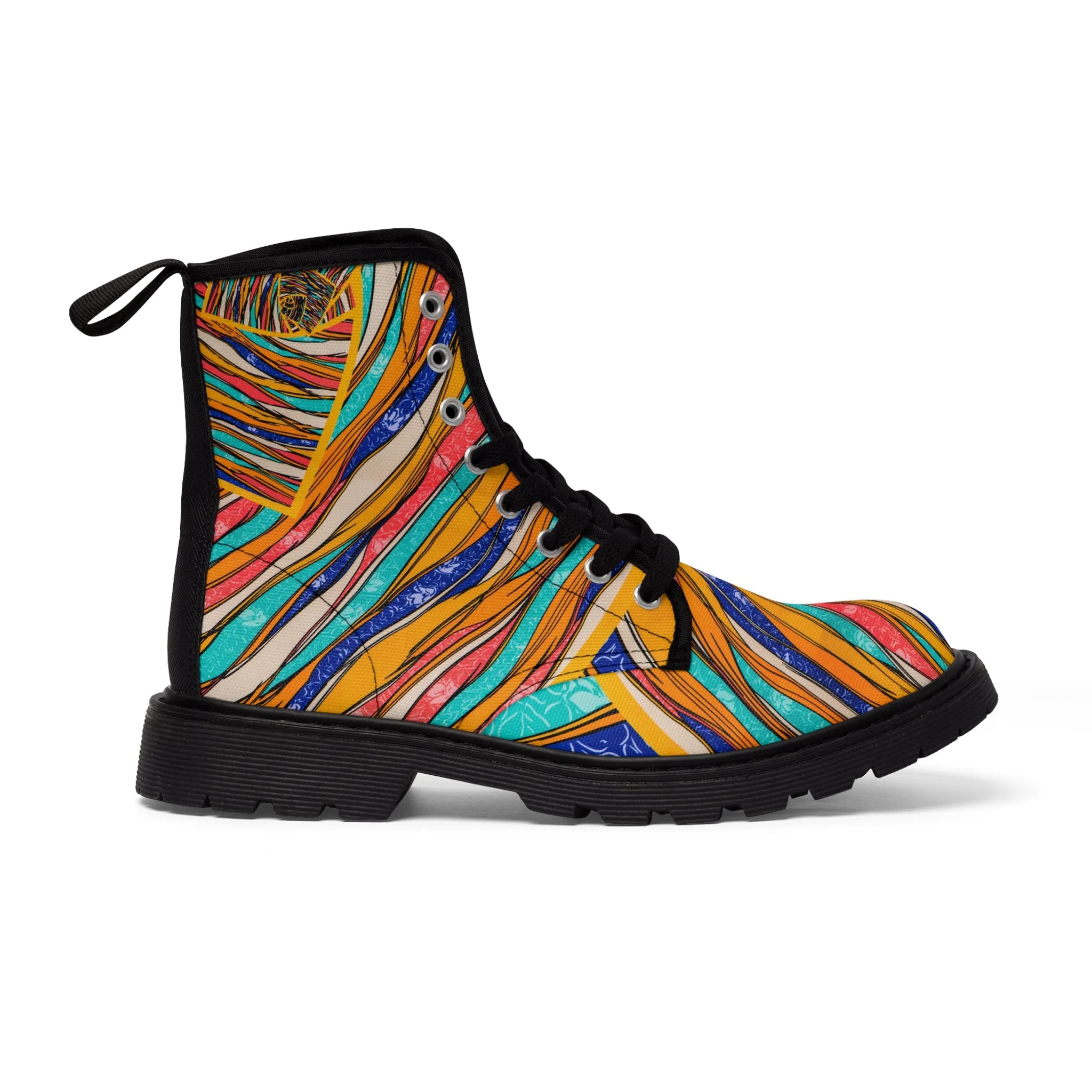 Color Brushstroke - Inovax Men's Canvas Boots