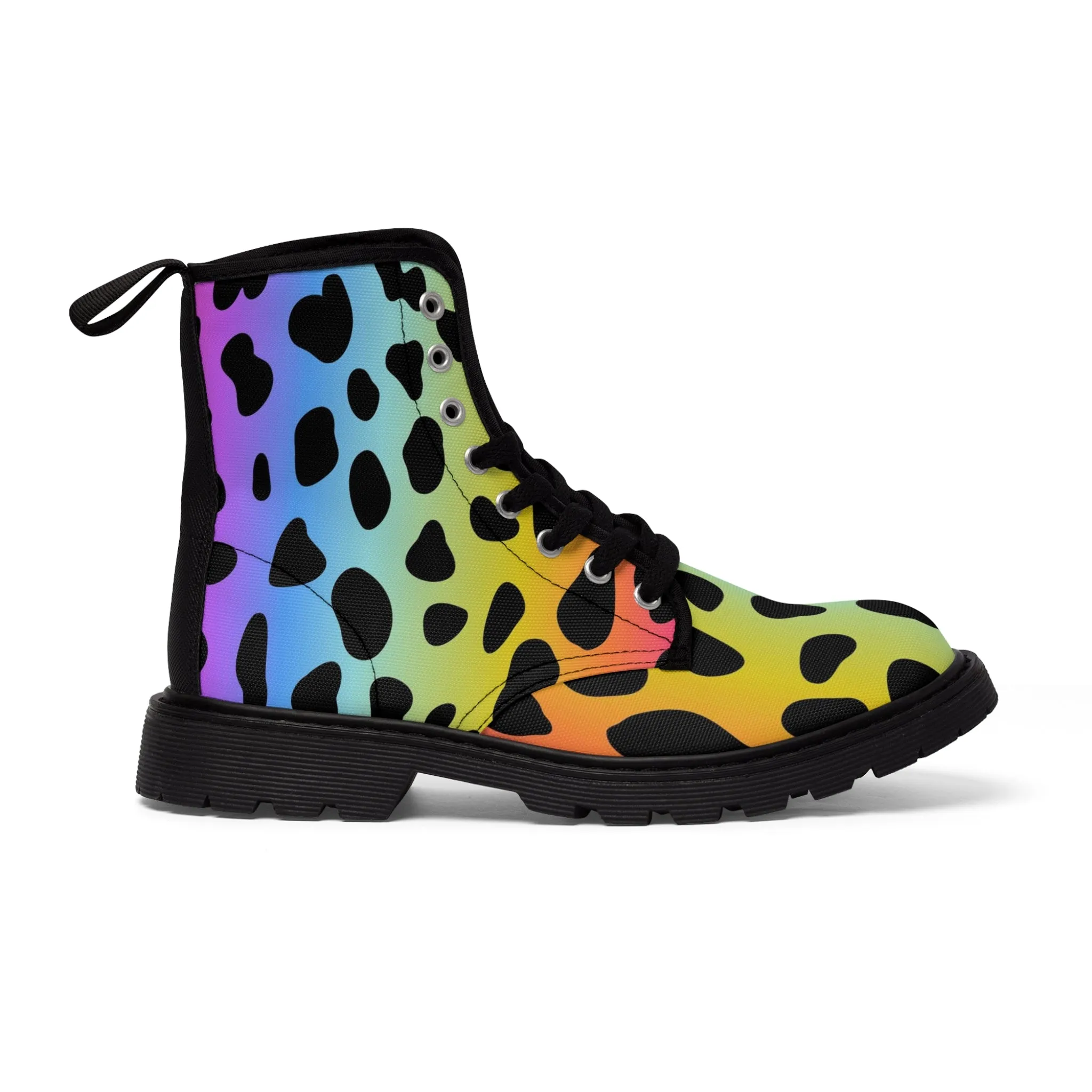 Colorful Jaguar - Inovax Woman's Canvas Boots