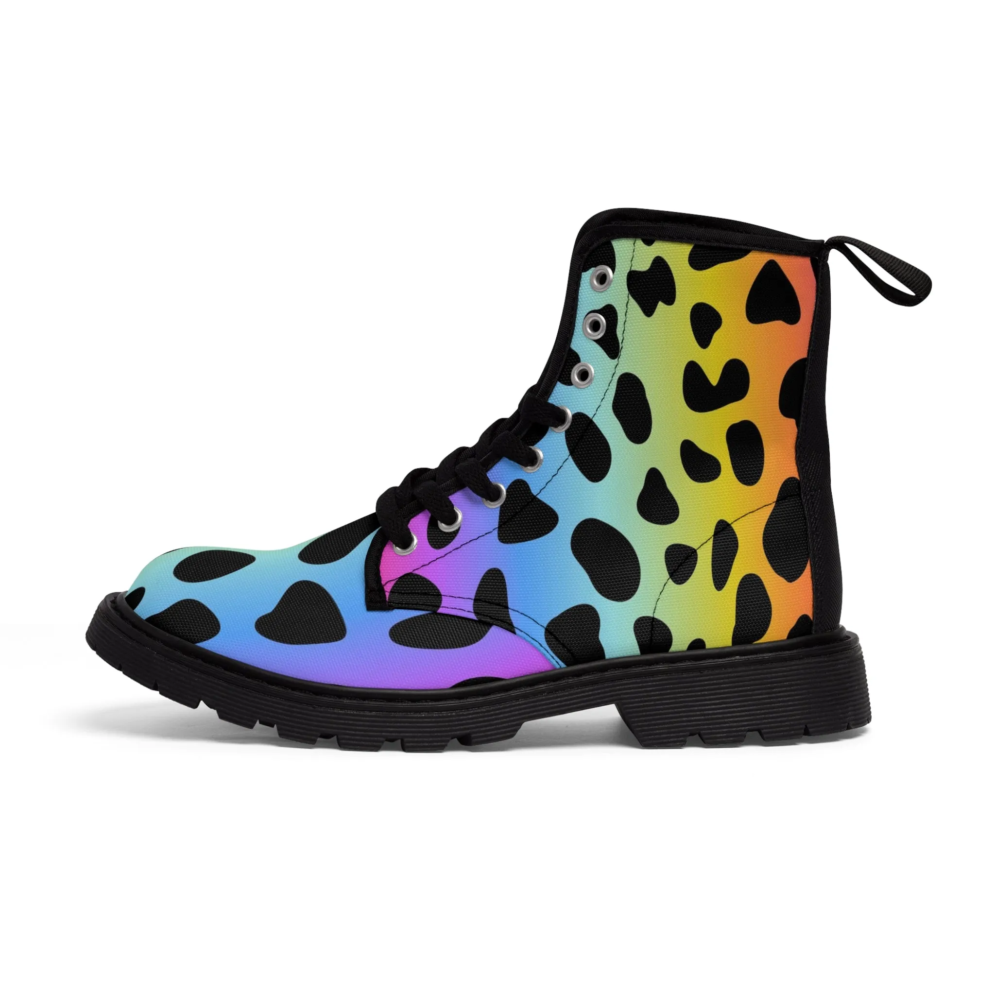 Colorful Jaguar - Inovax Woman's Canvas Boots