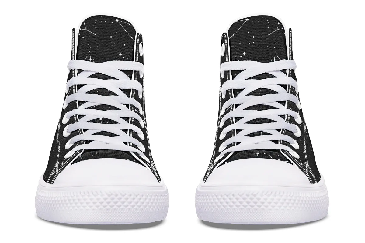 Constellation High Tops - Classic Premium Canvas Shoes with Comfortable and Durable Soles