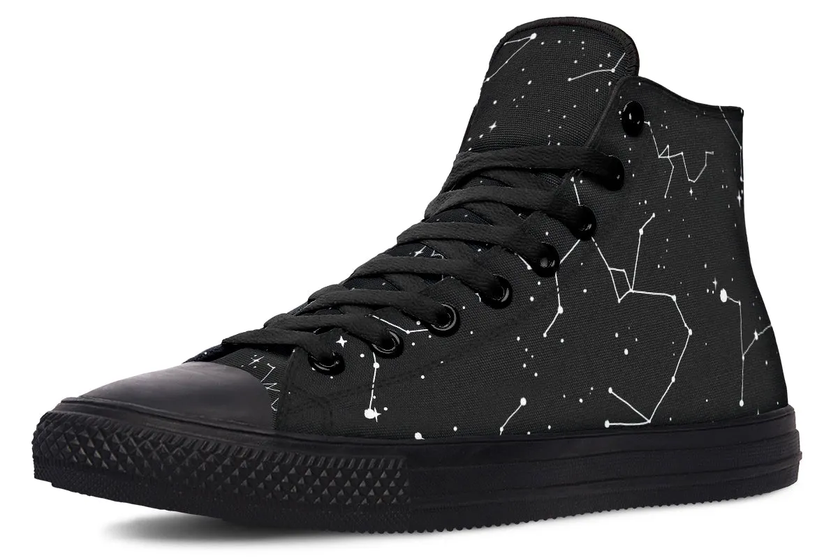 Constellation High Tops - Classic Premium Canvas Shoes with Comfortable and Durable Soles