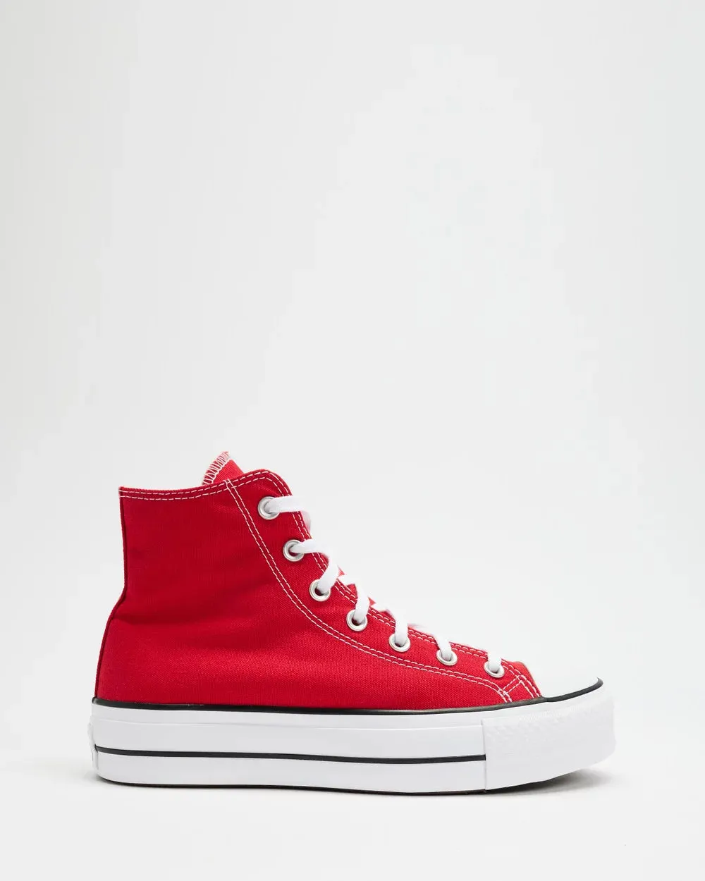 CONVERSE WOMEN'S CHUCK TAYLOR LIFT RED SNEAKER SHOES