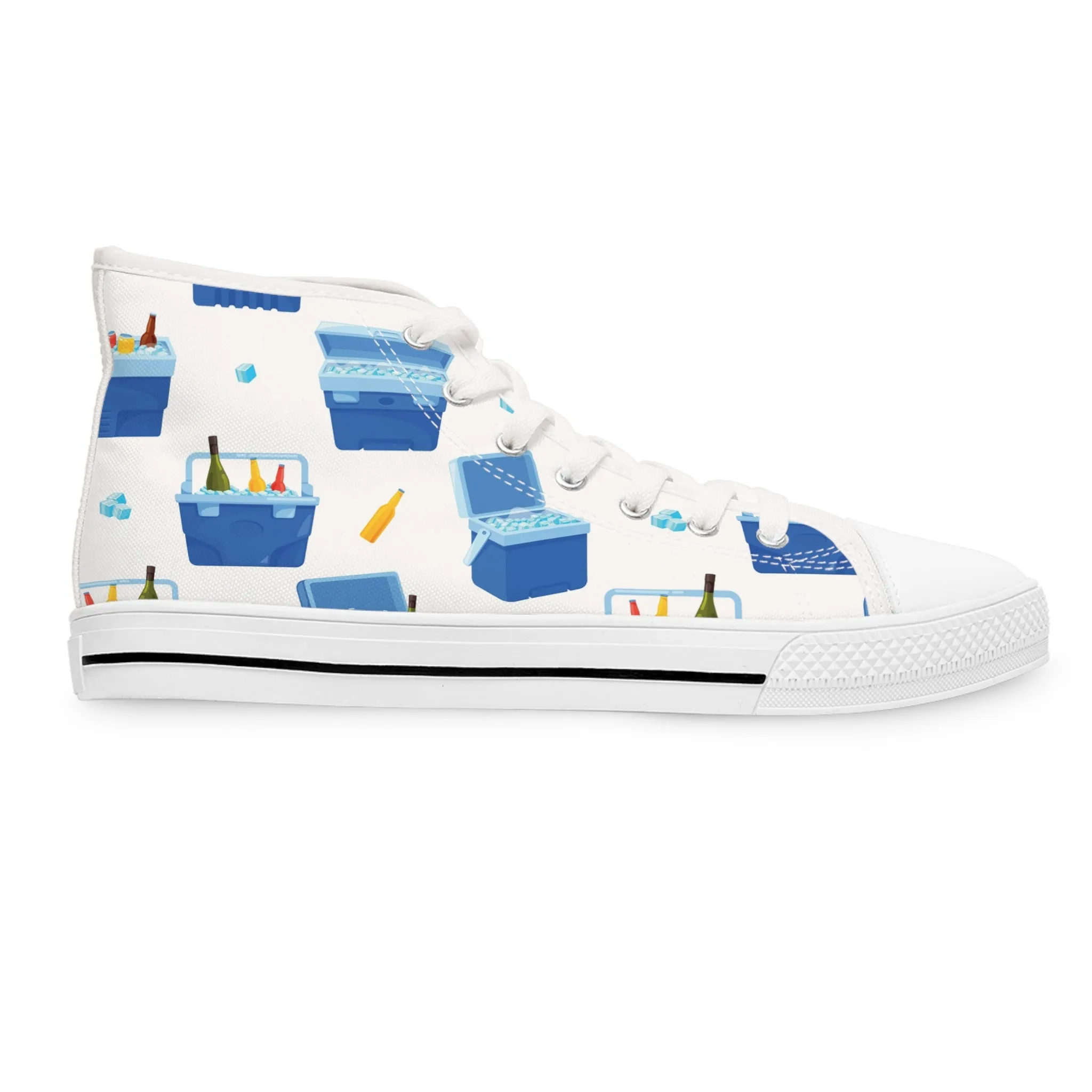 Cooler and Cans Women's High Top Sneakers