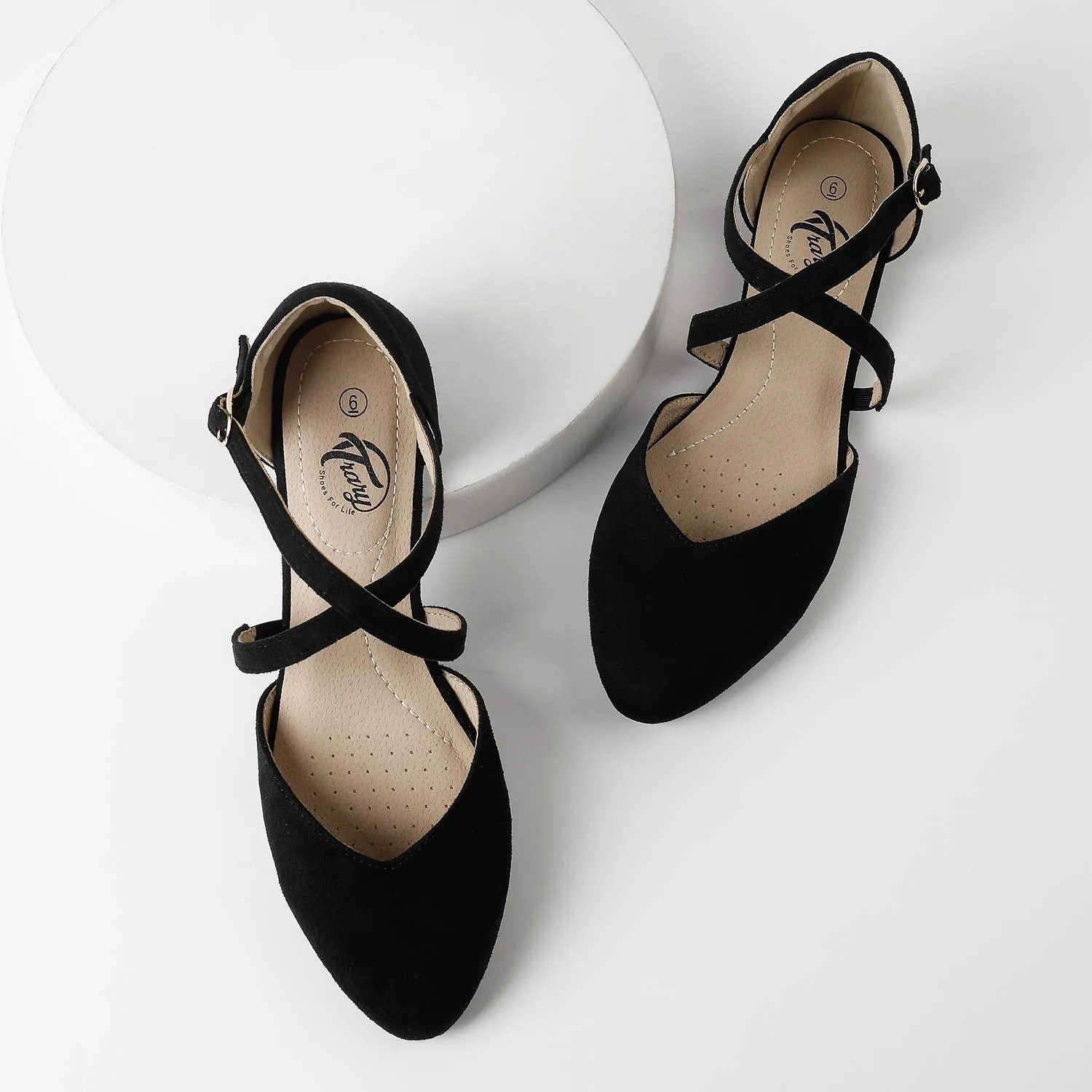 Criss Cross Strap Ballet Flat