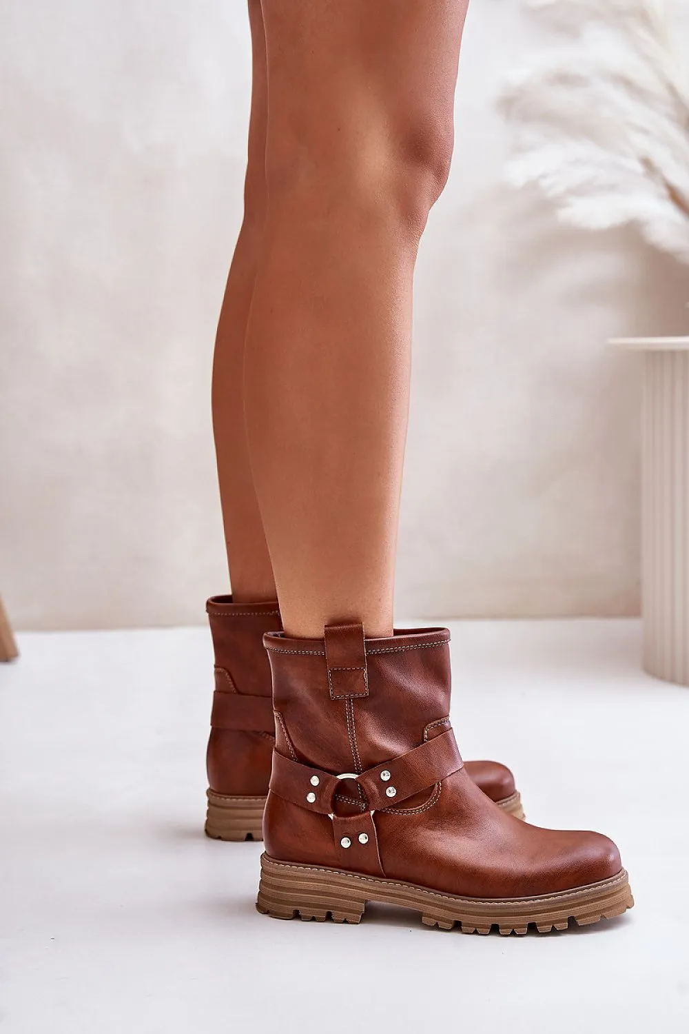 Cross Suede Booties