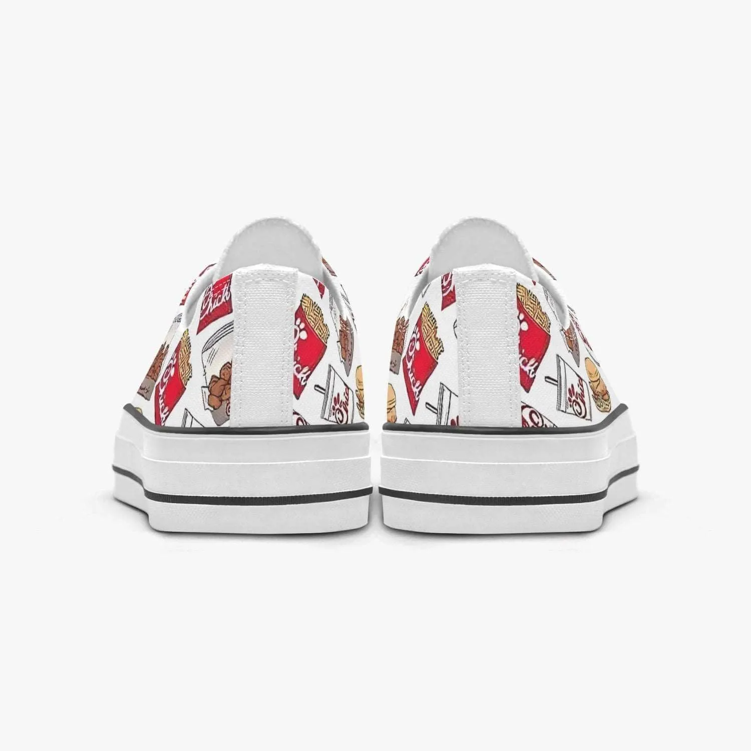 Custom Chicken Filet Low Canvas Shoes Sneakers