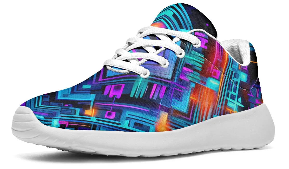 Cyan Convergence Classic Sneakers