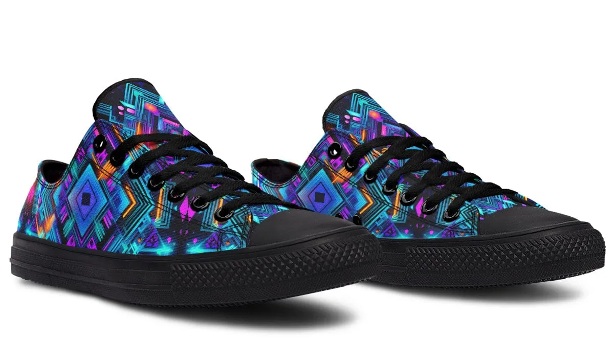 Cyan Convergence Low Top Shoes