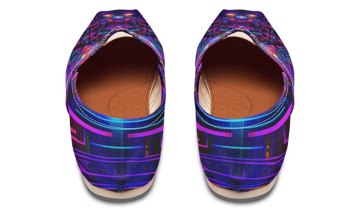 Cyber Patching Casual Slip on Shoes