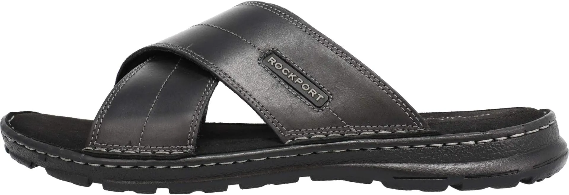 Darwyn Cross Band Rockport Flat Sandals in Black Leather II