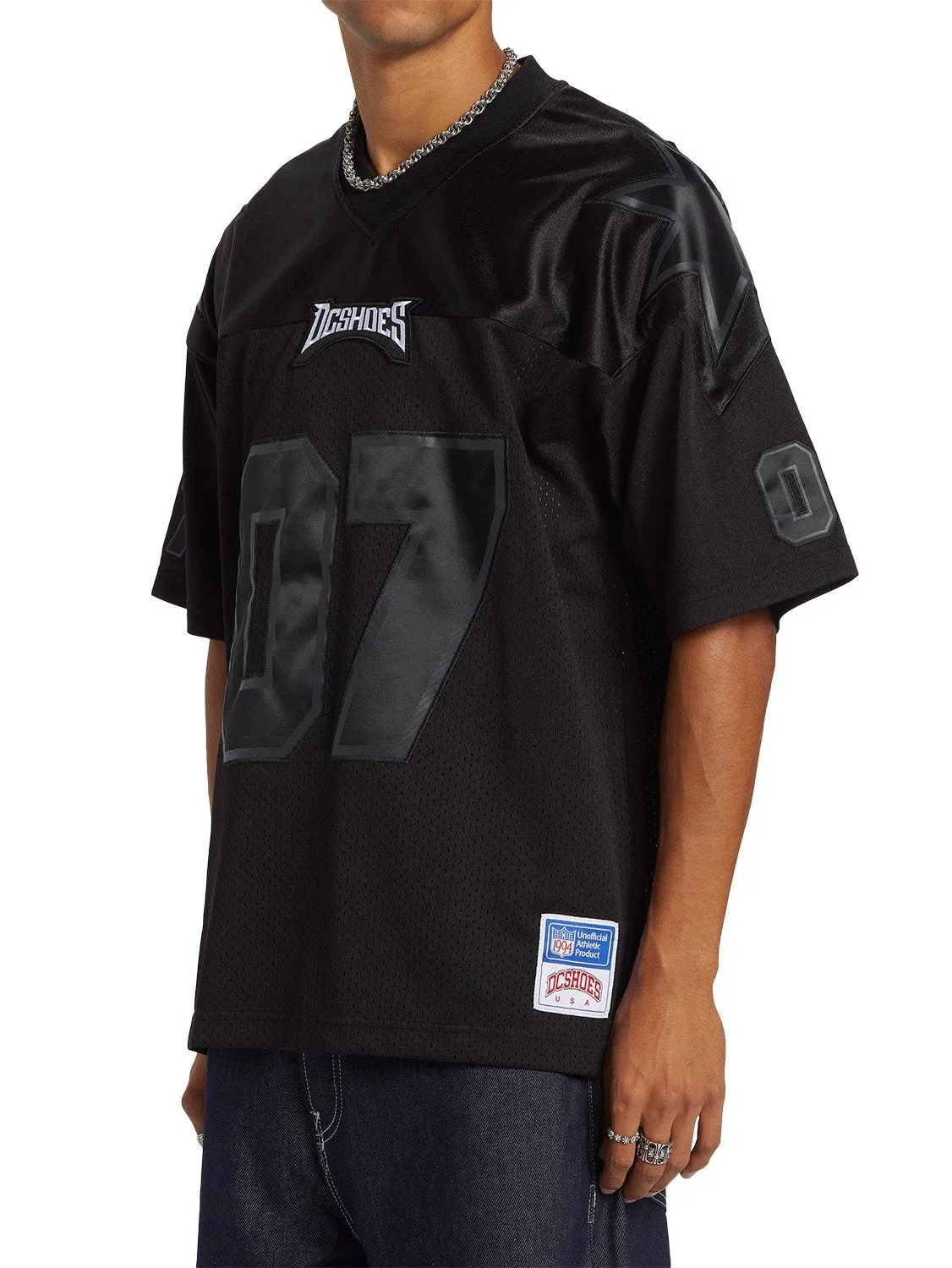 DC Men's Blackout Football Jersey